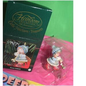 Carlton Heirloom Little Treasures Sweet Soloist Christmas Holiday Ornament 166